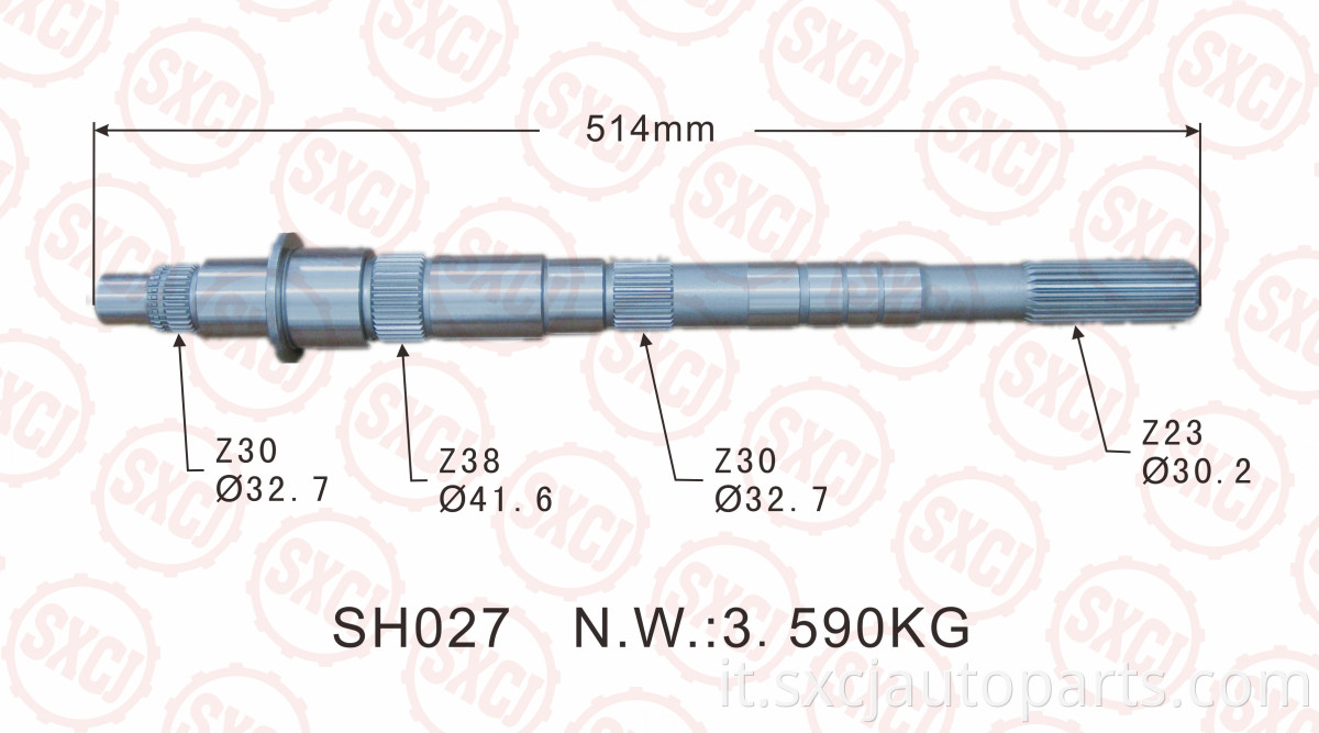 Transfer Case Input Shaft